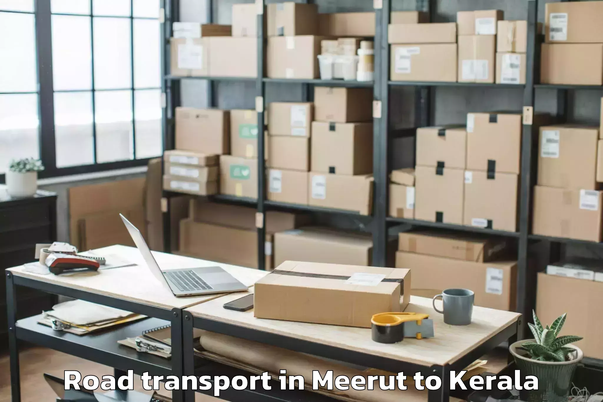 Top Meerut to Kunnamkulam Road Transport Available